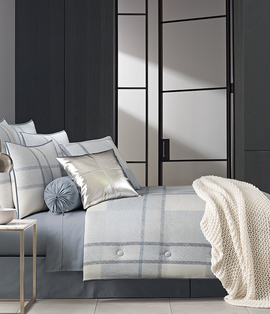 Oscar/Oliver Leighton Plaid Twill Comforter Set