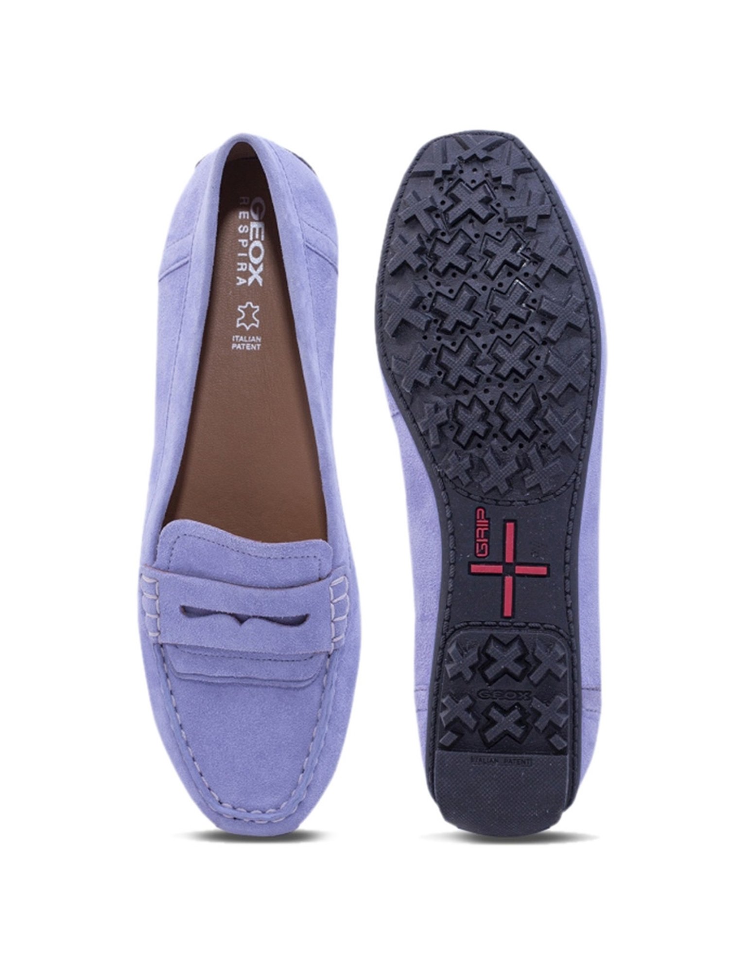 Geox Women's D Kosmopolis+Grip Purple Loafers