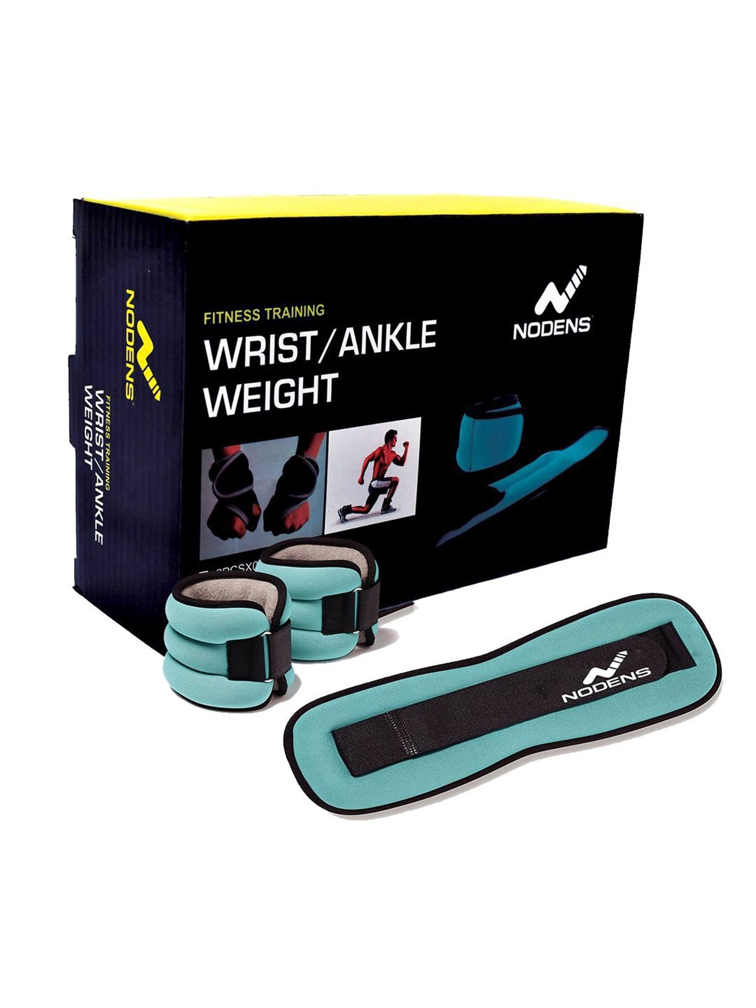 NODENS Blue & Black Ankle Weights (0.5 kg)