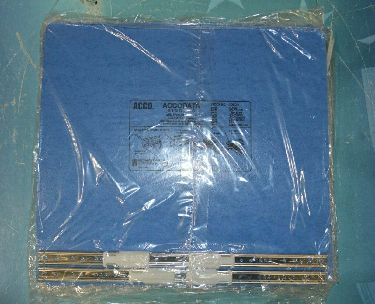Acco AccoData Binders w/ Storage Hooks & Pressetex Covers 54072 Lot of 6