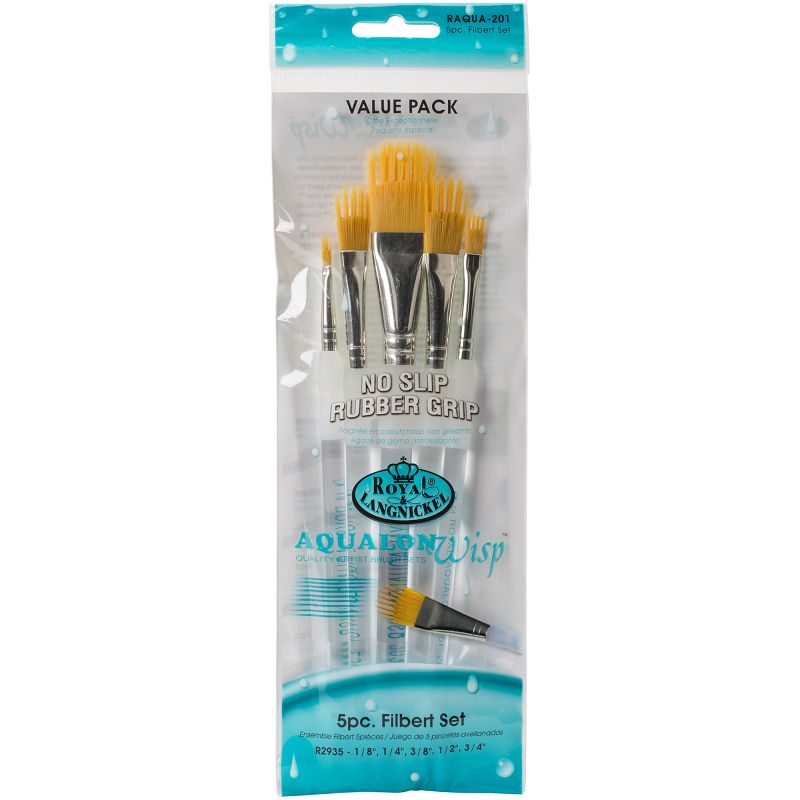 Aqualon Filbert Wisp Brush Set-5/Pkg