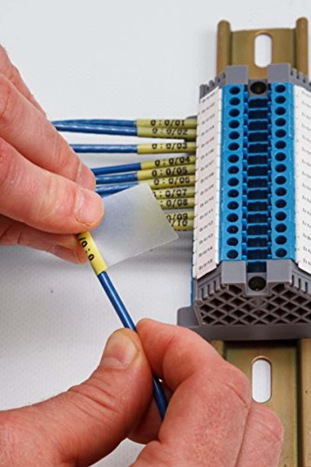 Brady - 143267 M-115-427 Vinyl B-427 Black on White/Clear Label Maker Cartridge, 1-1/4" Width x 1-1/2" Height, For BMP51/BMP53 Printers (143267)