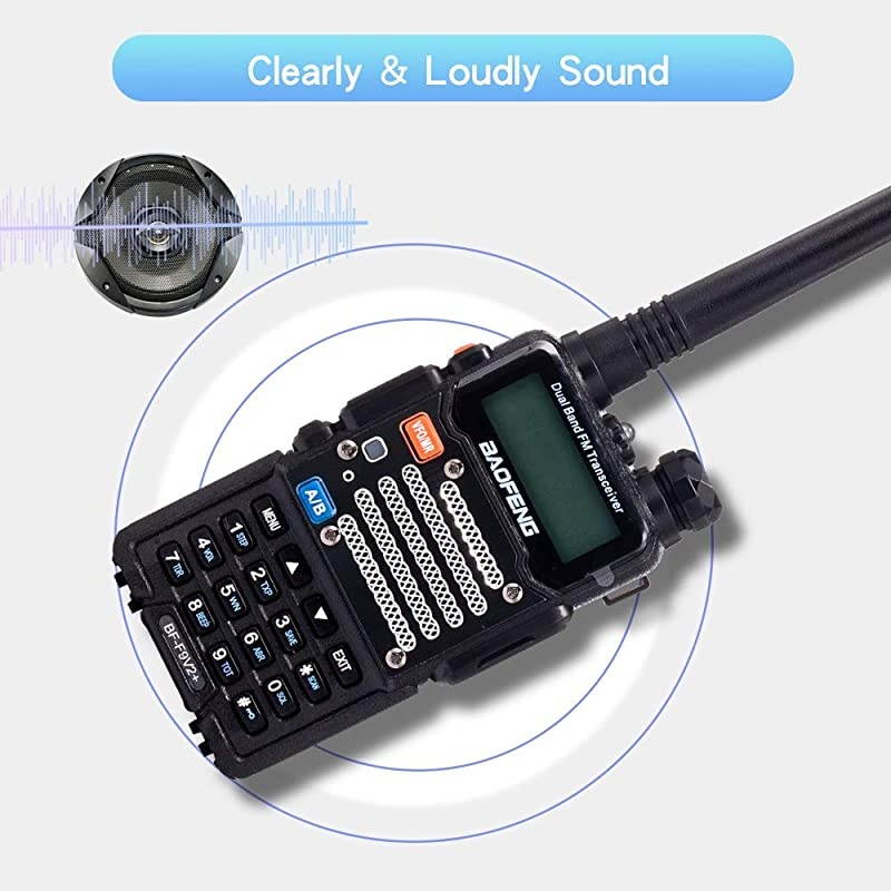 Two Way Radio,Brothers with BF-F8+/The UV-5R,8-Watt Dual Band Radio with 2100mAh Li-ion Battery Portable Walkie Talkies with Includes Full Kit