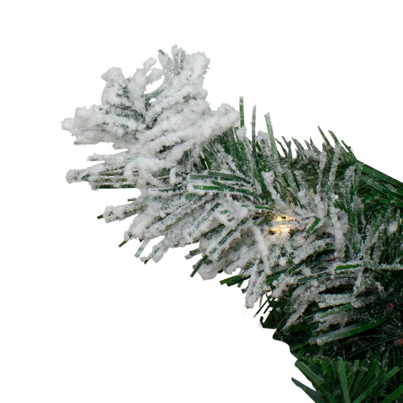 Northlight Frosted Pine Cone and Foliage Artificial Christmas Twig Wreath - 15 Inch, Unlit
