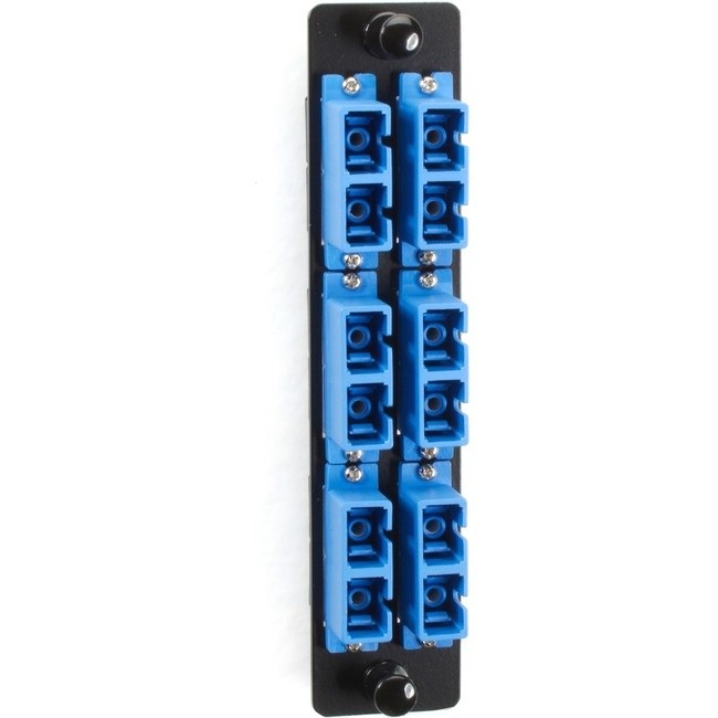 HIGH DENSITY FIBER OPTC ADPTER PANEL SC BLUE