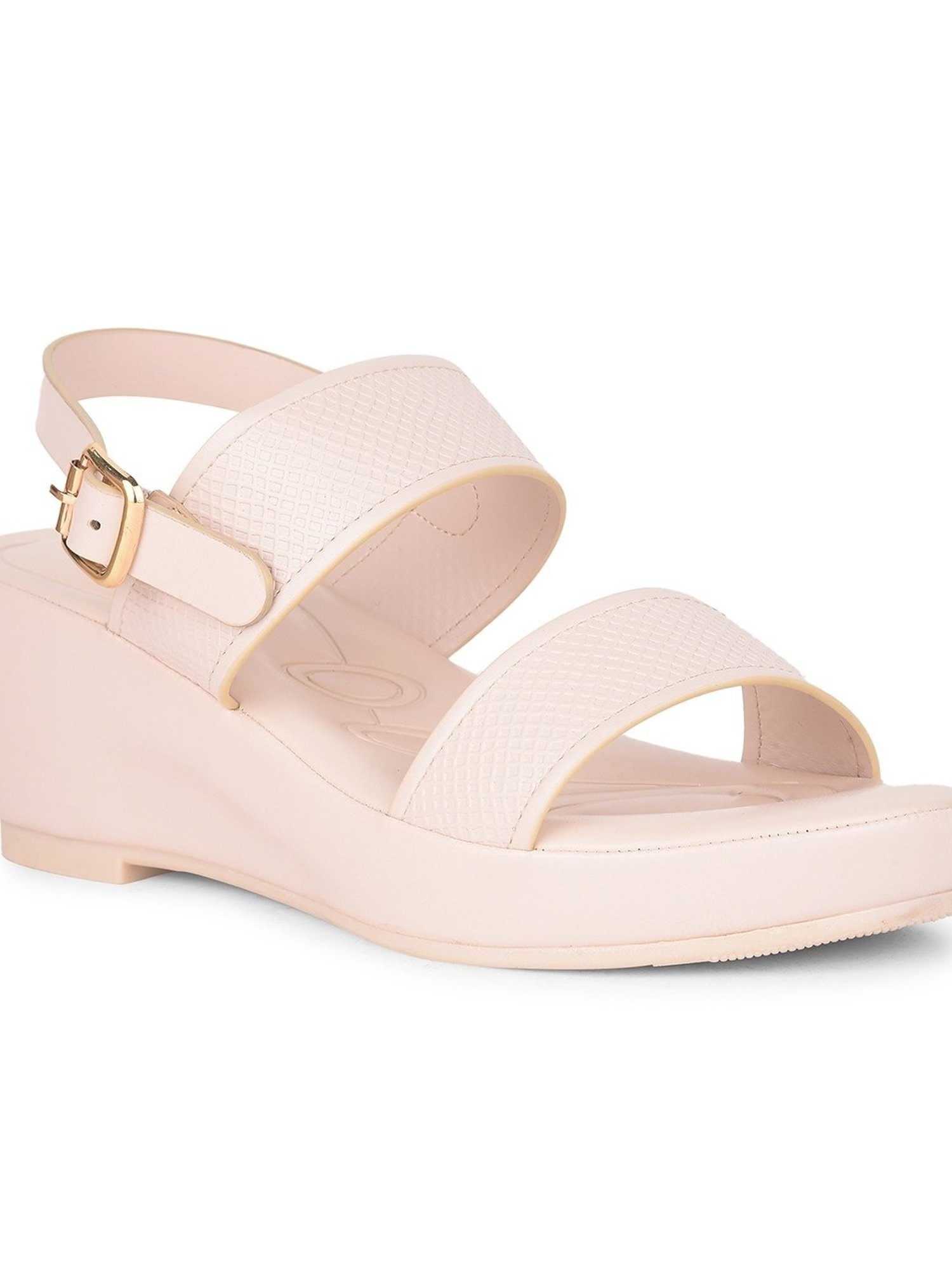 Healers by Liberty Women's Beige Back Strap Wedges