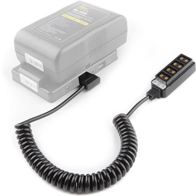 CAMVATE D-Tap Male to 4-Port Female D-Tap P-Tap Hub Adapter Splitter #C1789