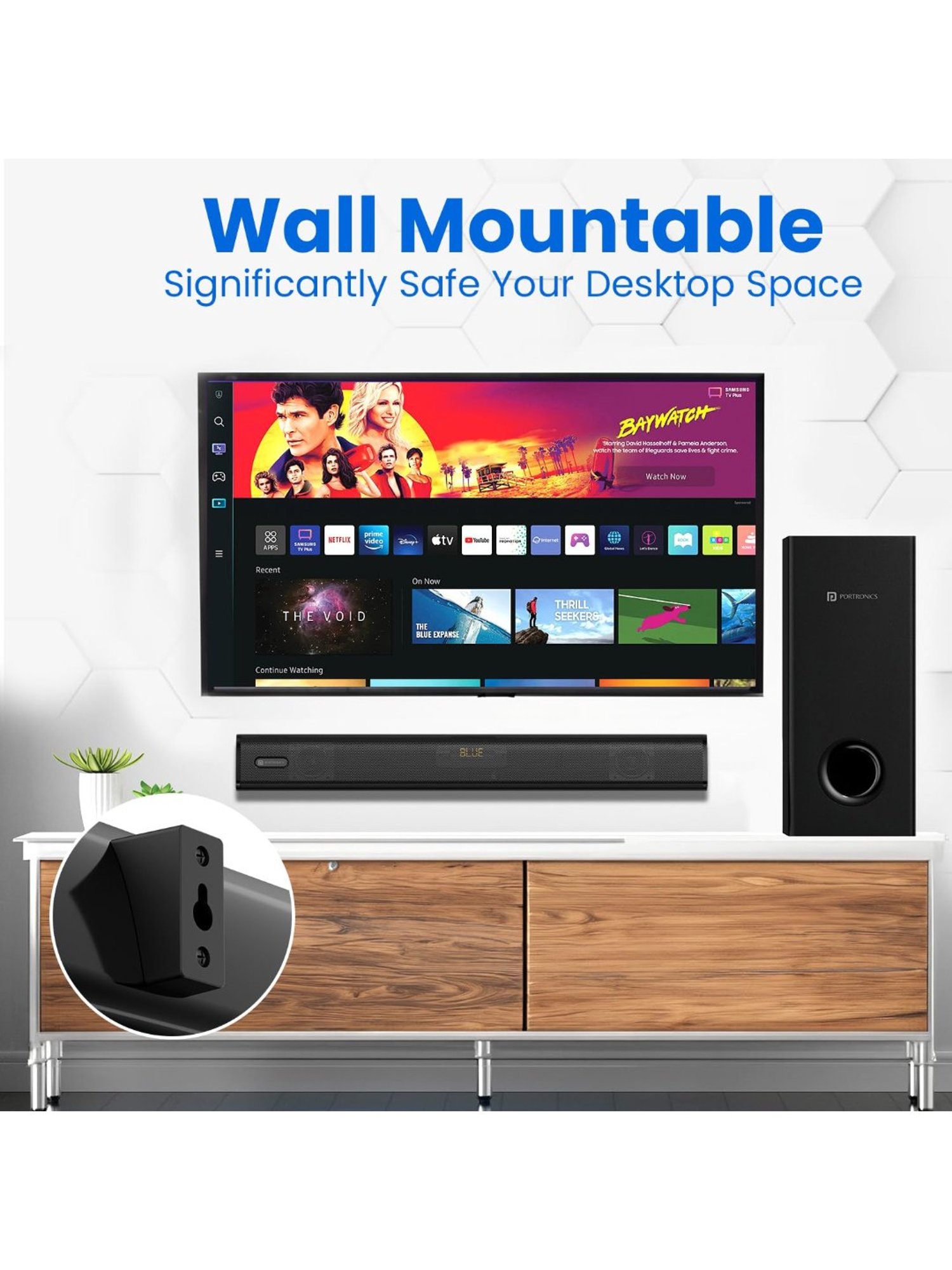 JBL Bar 2.1 Deep Bass Soundbar with Wireless Subwoofer (Black)