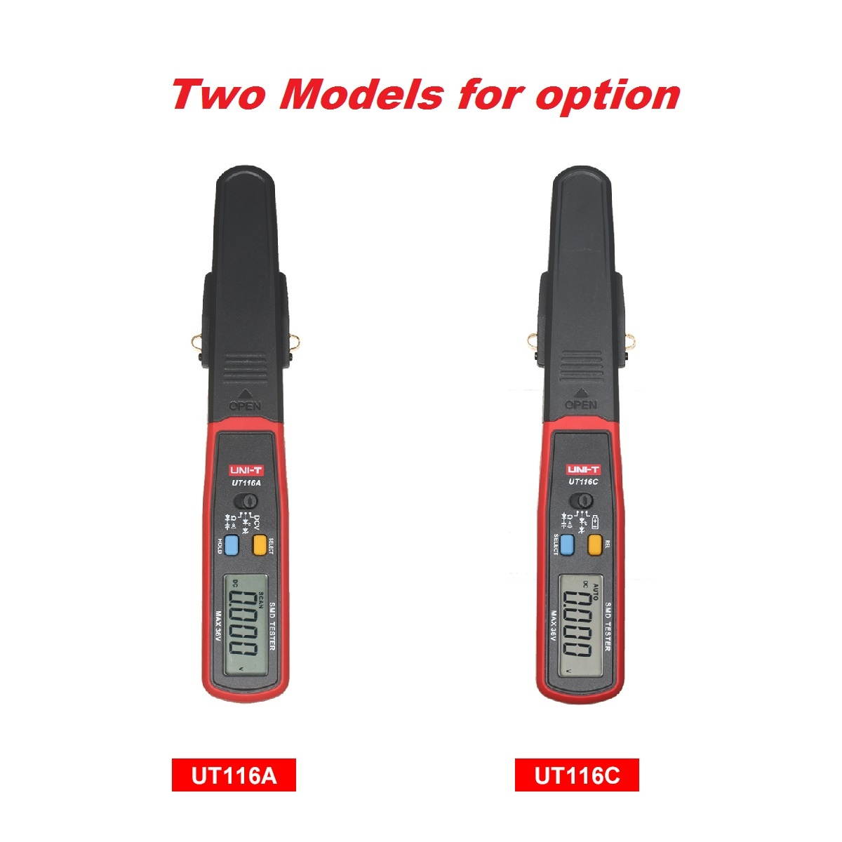 HoldPeak HP-990B Auto Range SMD Meter Resistor Capacitor Diode/Continuity/Battery Tester 4000Counts with Relative Mode