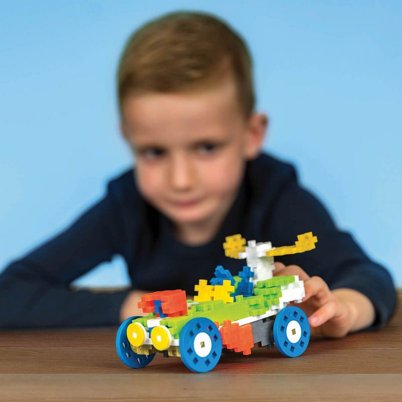 Plus-Plus Learn to Build Vehicles - STEM Building Set - GO! Vehicles