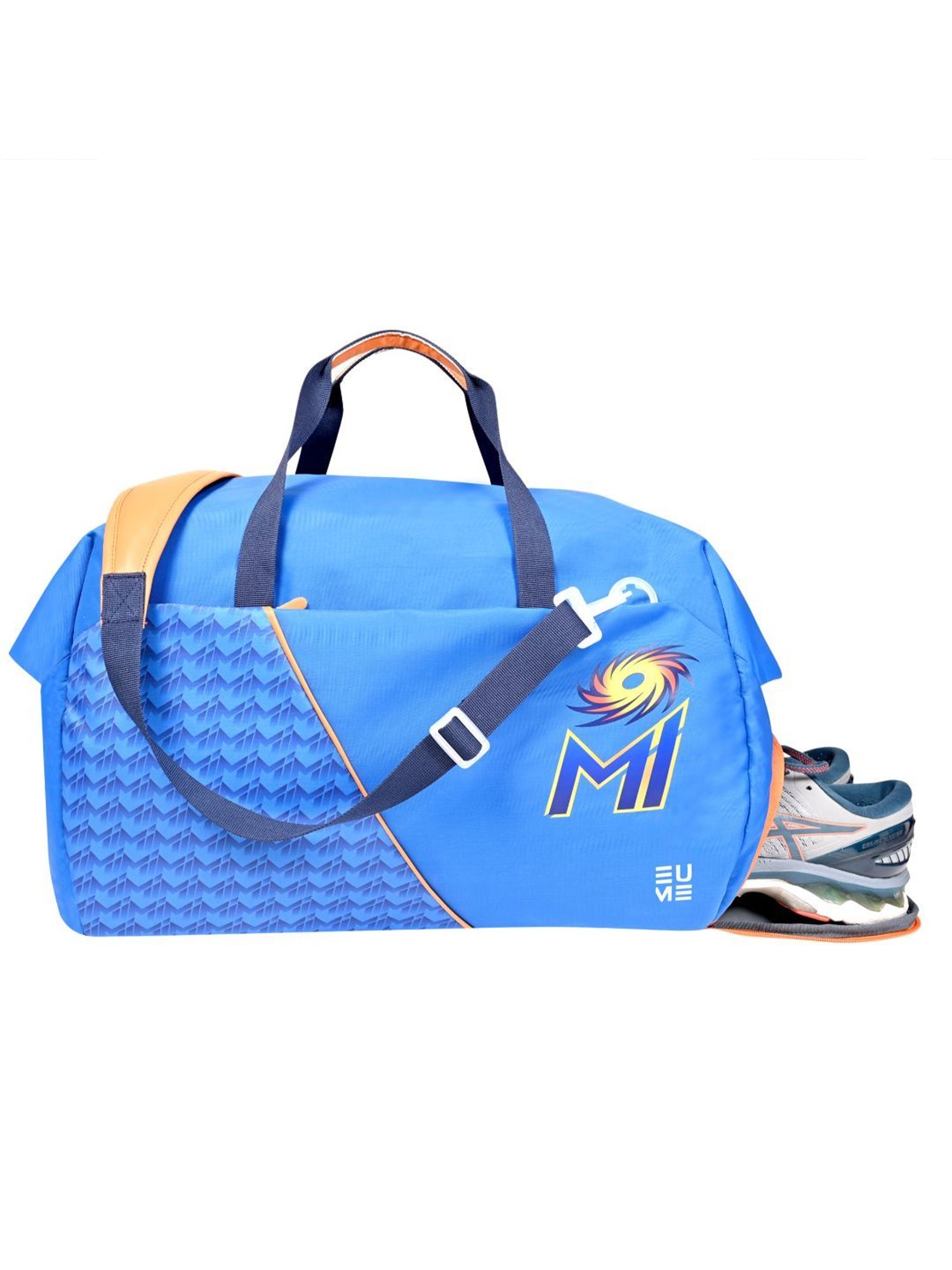 Eume 33 Ltrs Blue Mumbai Indians Printed Large Duffle Bag
