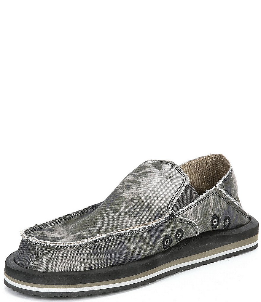 Sanuk Men's Vagabond Washable Tie-Dye Slip-Ons