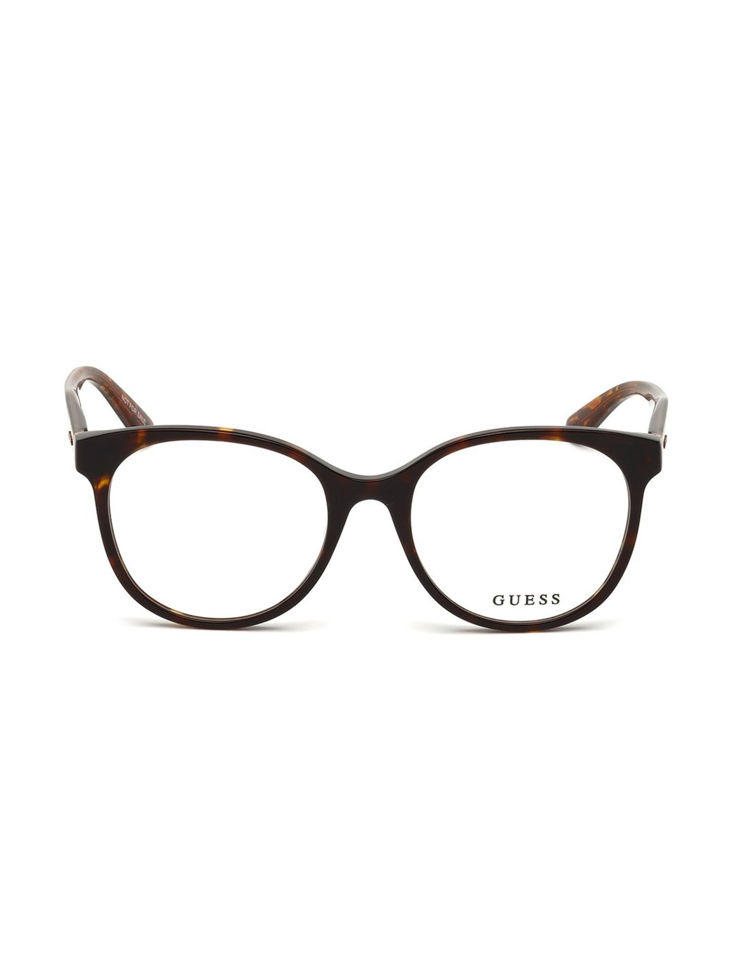 Carolina Herrera Brown Full Rim Round Eye Frame For Women