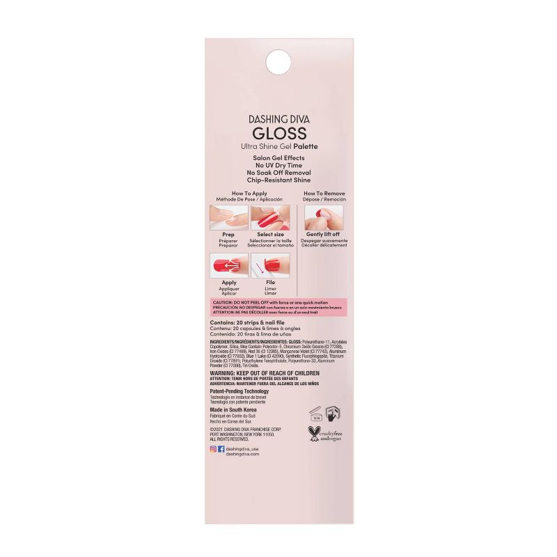 Dashing Diva Gloss Palette Nail Art Kit - Isle of Capri Mini - 20pc