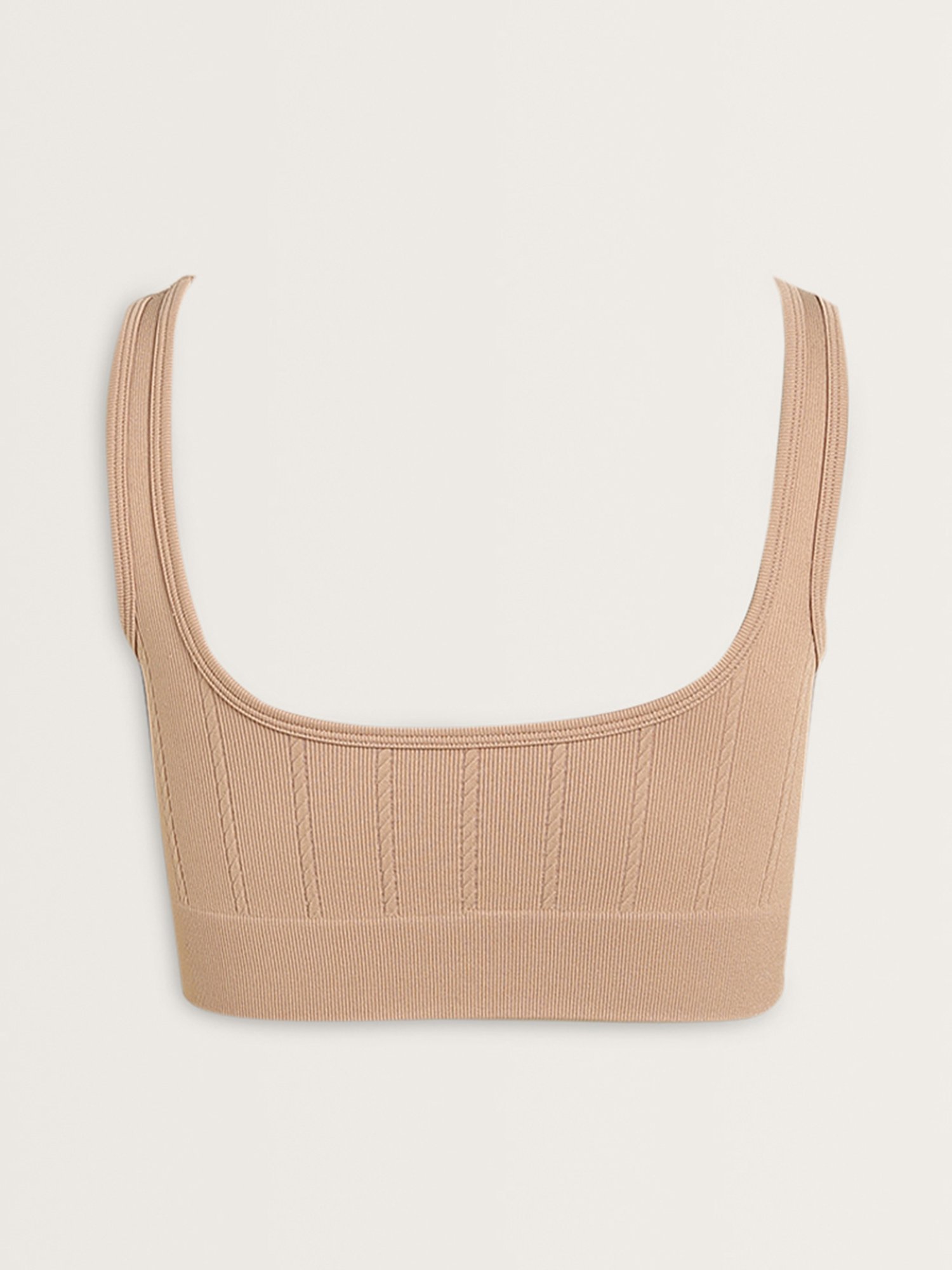 Superstar by Westside Light Taupe Textured Seam Free Bra