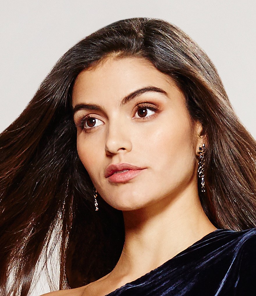 Gemma Layne Montana Linear Drop Statement Earrings