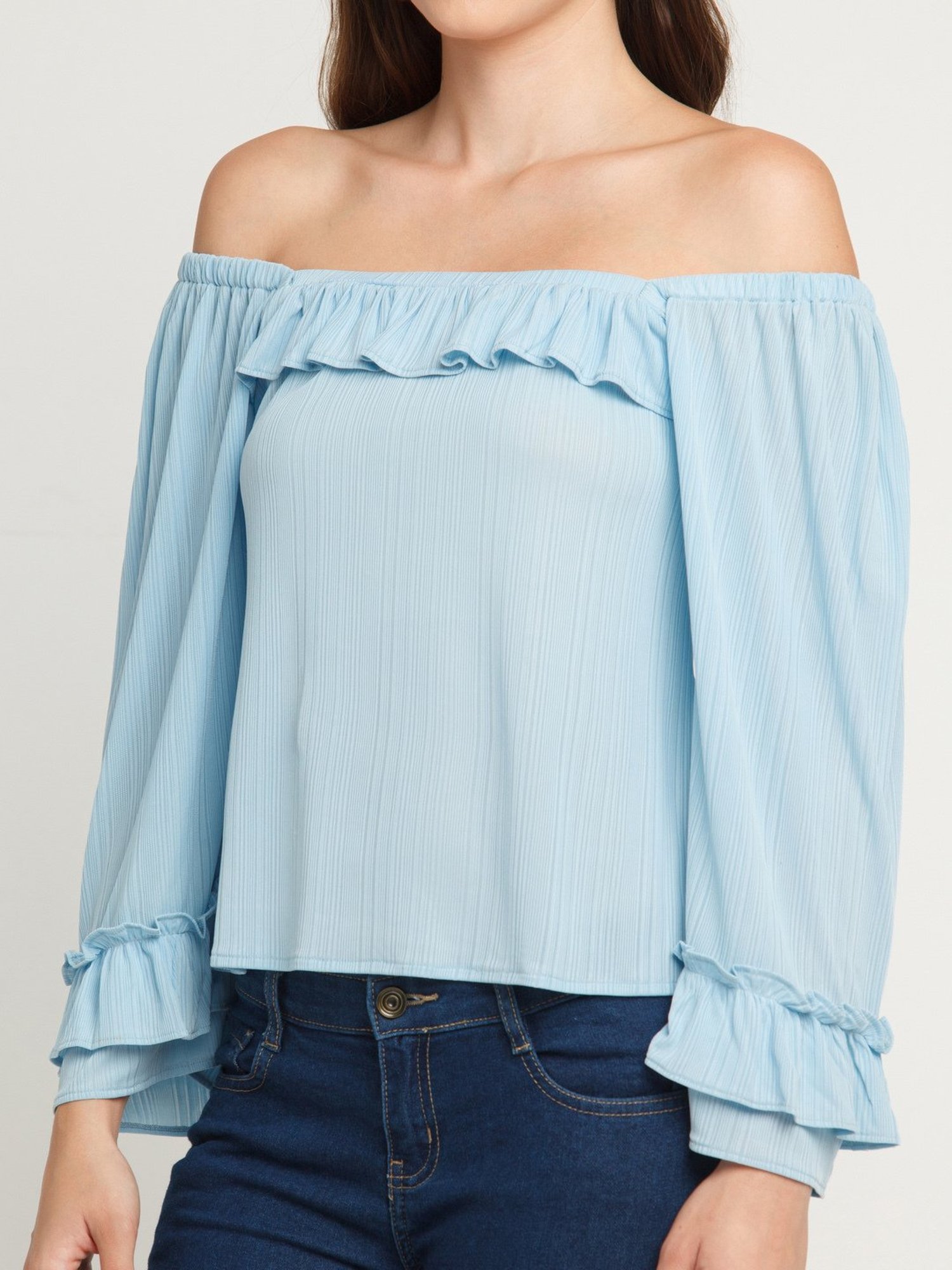 Zink London Blue Regular Fit Top