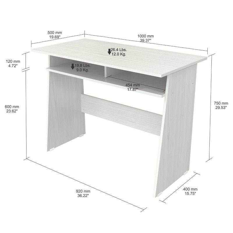 Writing Desk Washed Oak - Inval