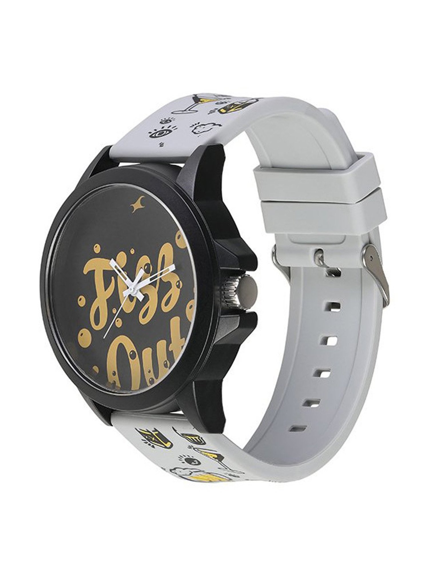Fastrack 38024PP45 Tees Wicked Lines Unisex Analog Watch