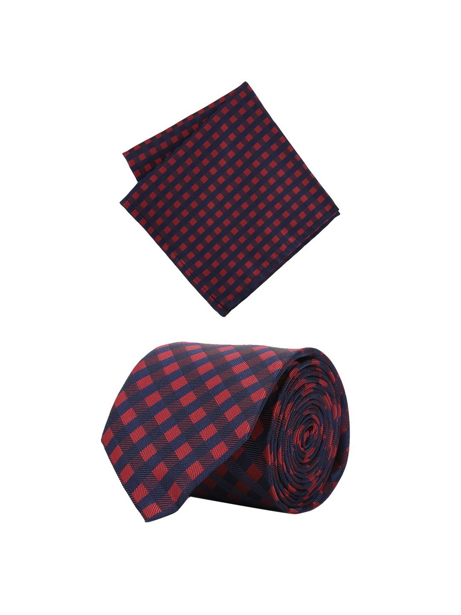 CHOKORE Red and Yellow Checks Tie