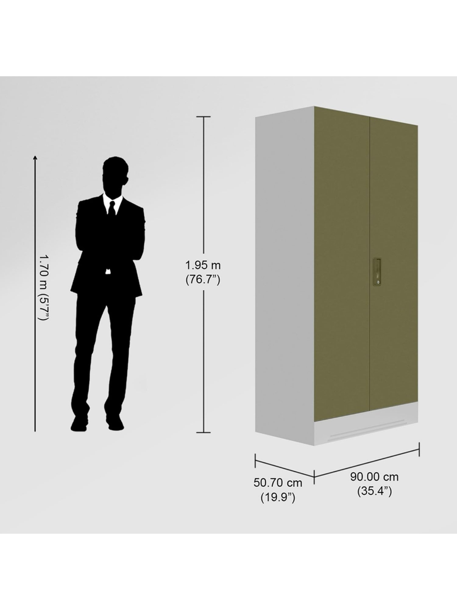 Godrej Interio Ewa Brown Engineered Wood 4 Door Wardrobe