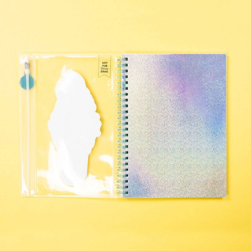 Spiral Notebook 1 Subject College Ruled Front Pocket Ice Cream  - Yoobi™