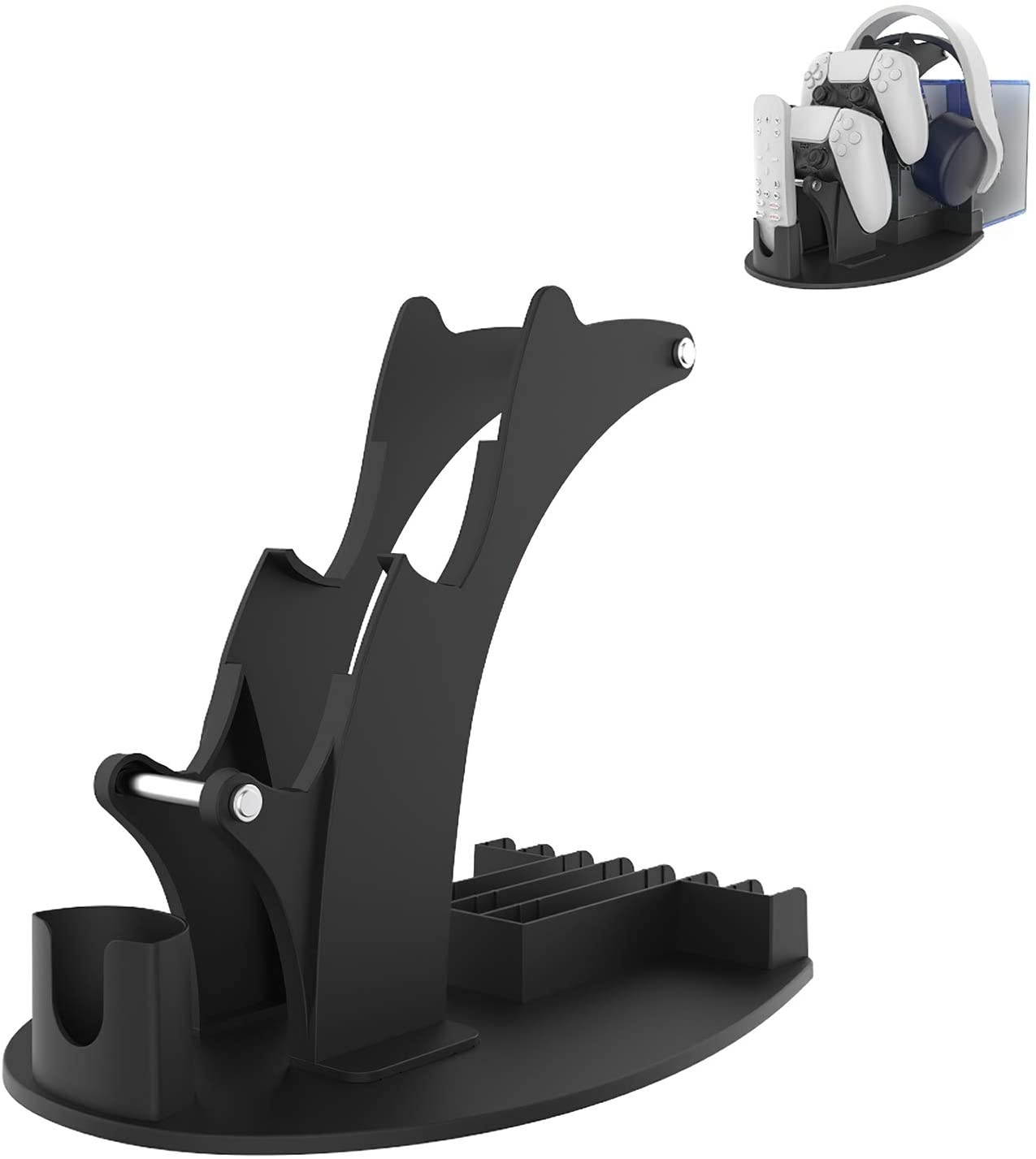 Desktop Gaming Handle Earphone Gaming Handle Remote Control Disc Desktop Storage Bracket for PS5/PS4/Xbox/NS