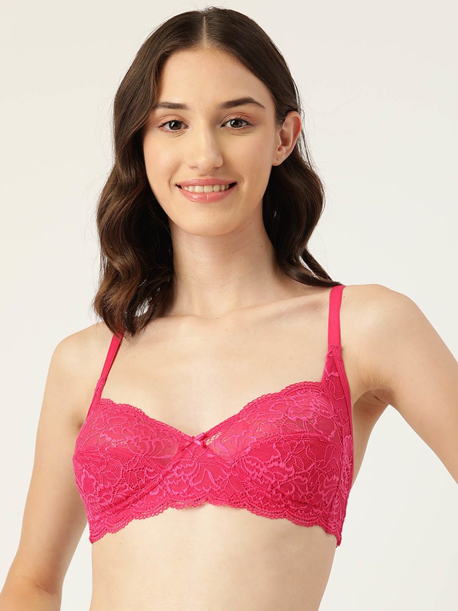 Leading Lady Pink Non-Padded T-Shirt Bra