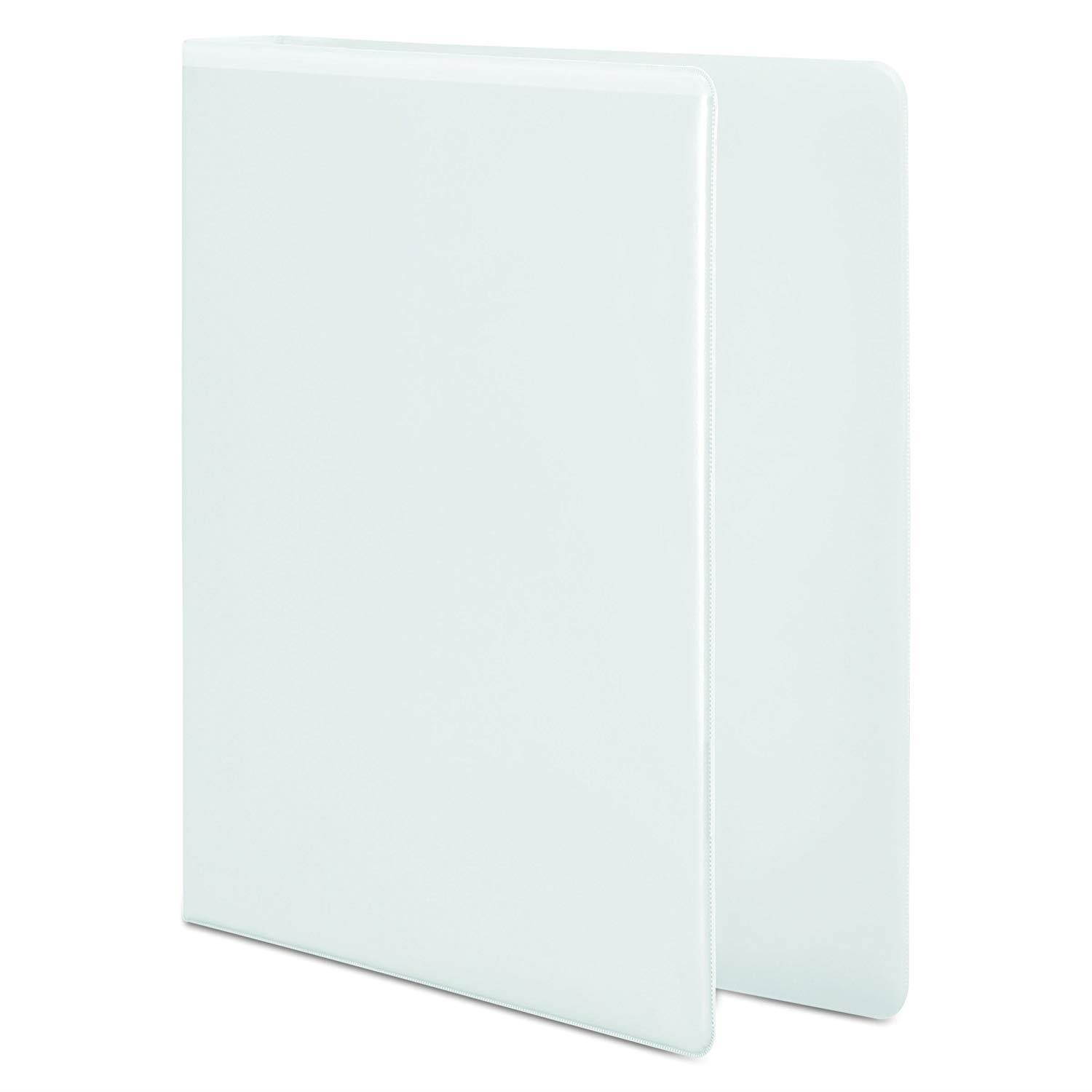 Wilson Jones 4 Inch 3 Ring Binder, Basic D-Ring View Binder, White (W386-54WA)