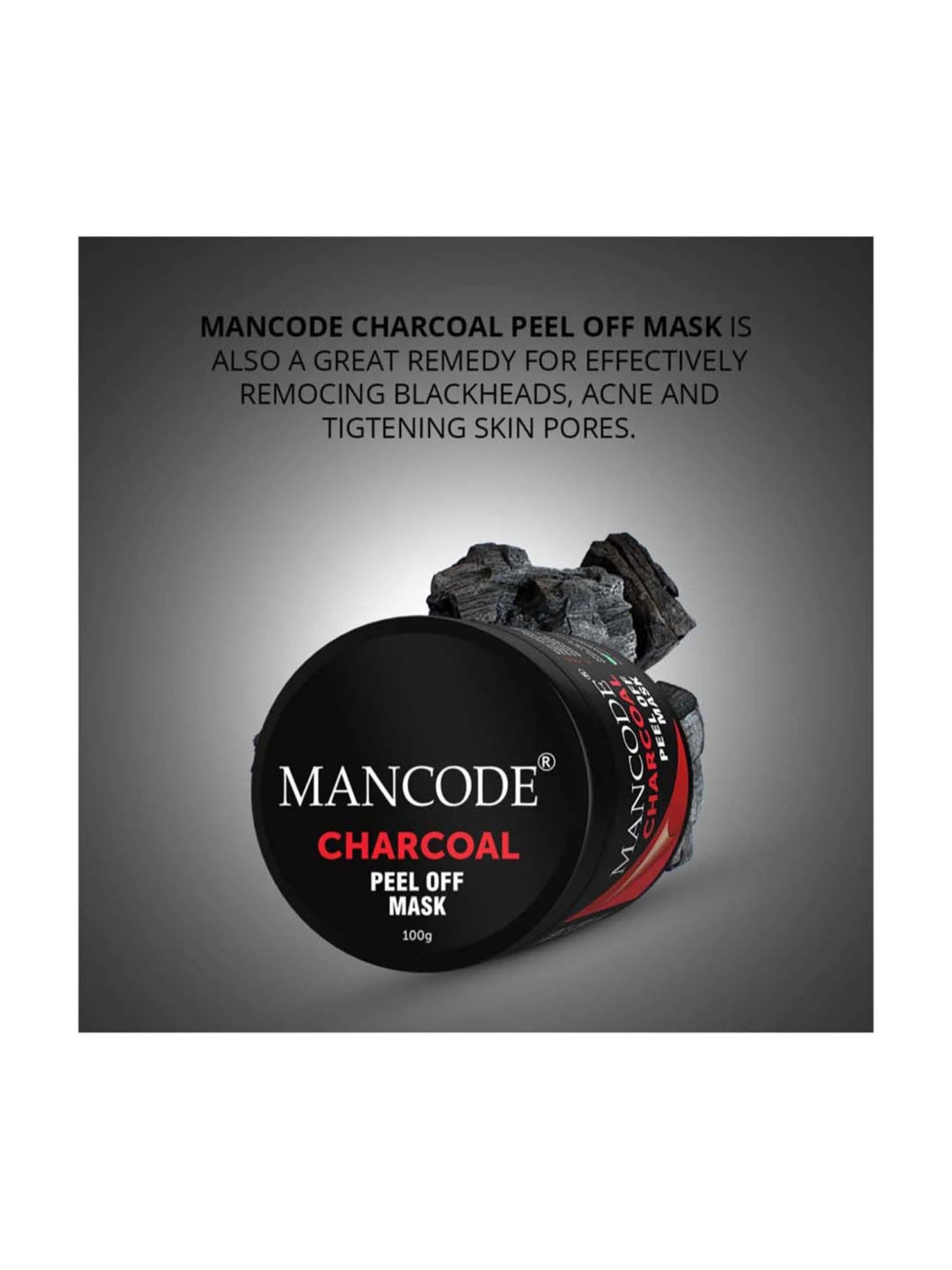 Mancode Charcoal Peel off Mask - 100 gm