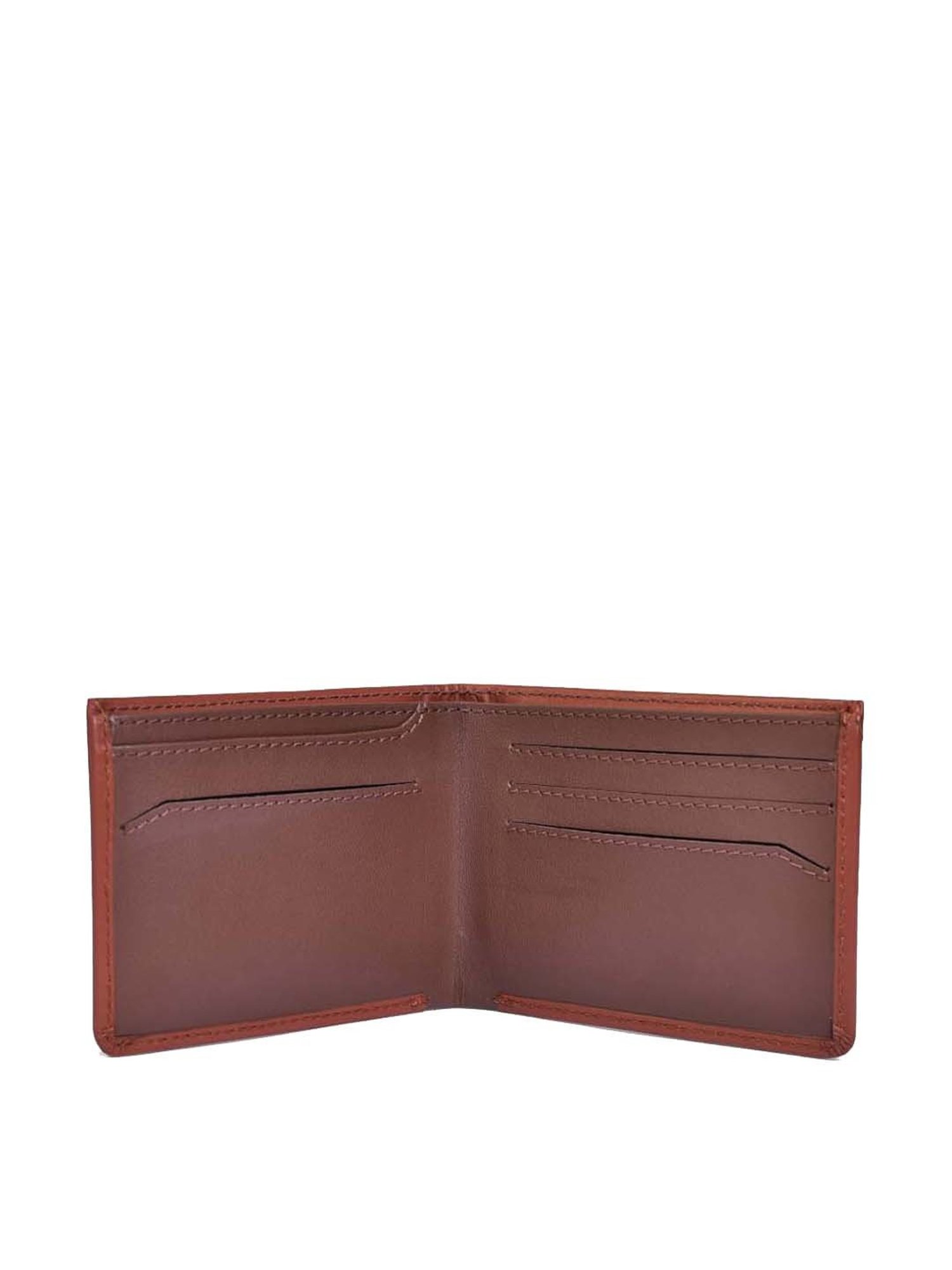 BELWABA Tan Casual Leather Bi-Fold Wallet for Men