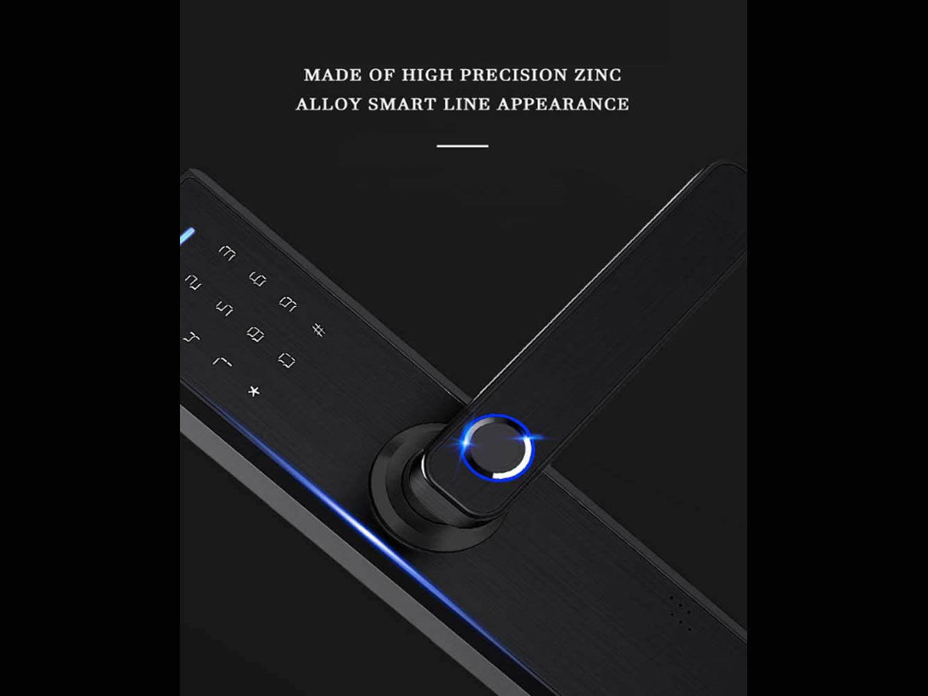 SLGOL Smart Door Lock with Fingerprint Door Lock,Applicable to both Left and Right|&laquo;Single Latch&raquo;Digital Keypad with Handle, Passcode Door Lock,Smart Deadbolt Mortise Lock,Free 2 ID Cards