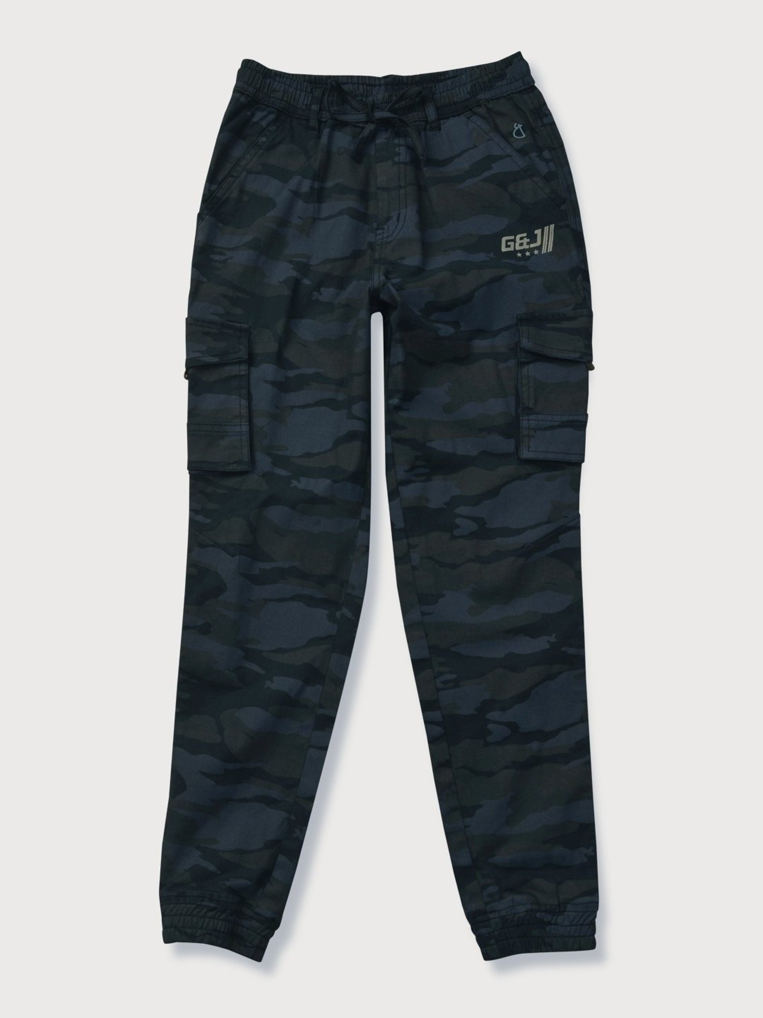Gini & Jony Boys Navy Cotton Printed Trousers
