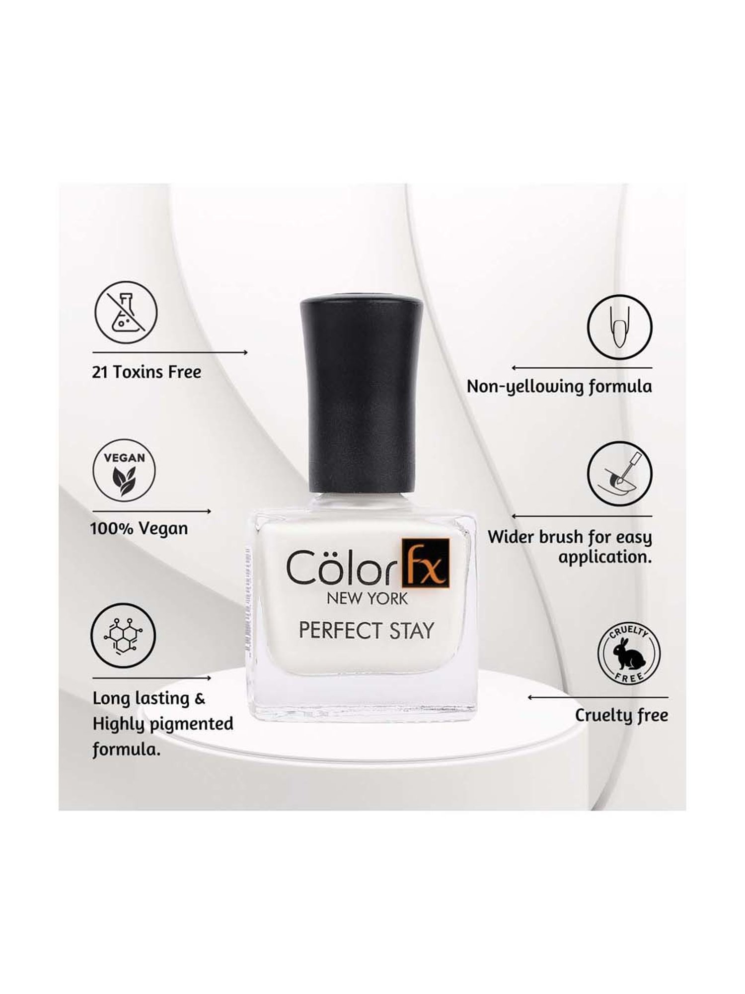 Color Fx Mettalic Matt, Nail Enamel, Matt Brick - 9 ml