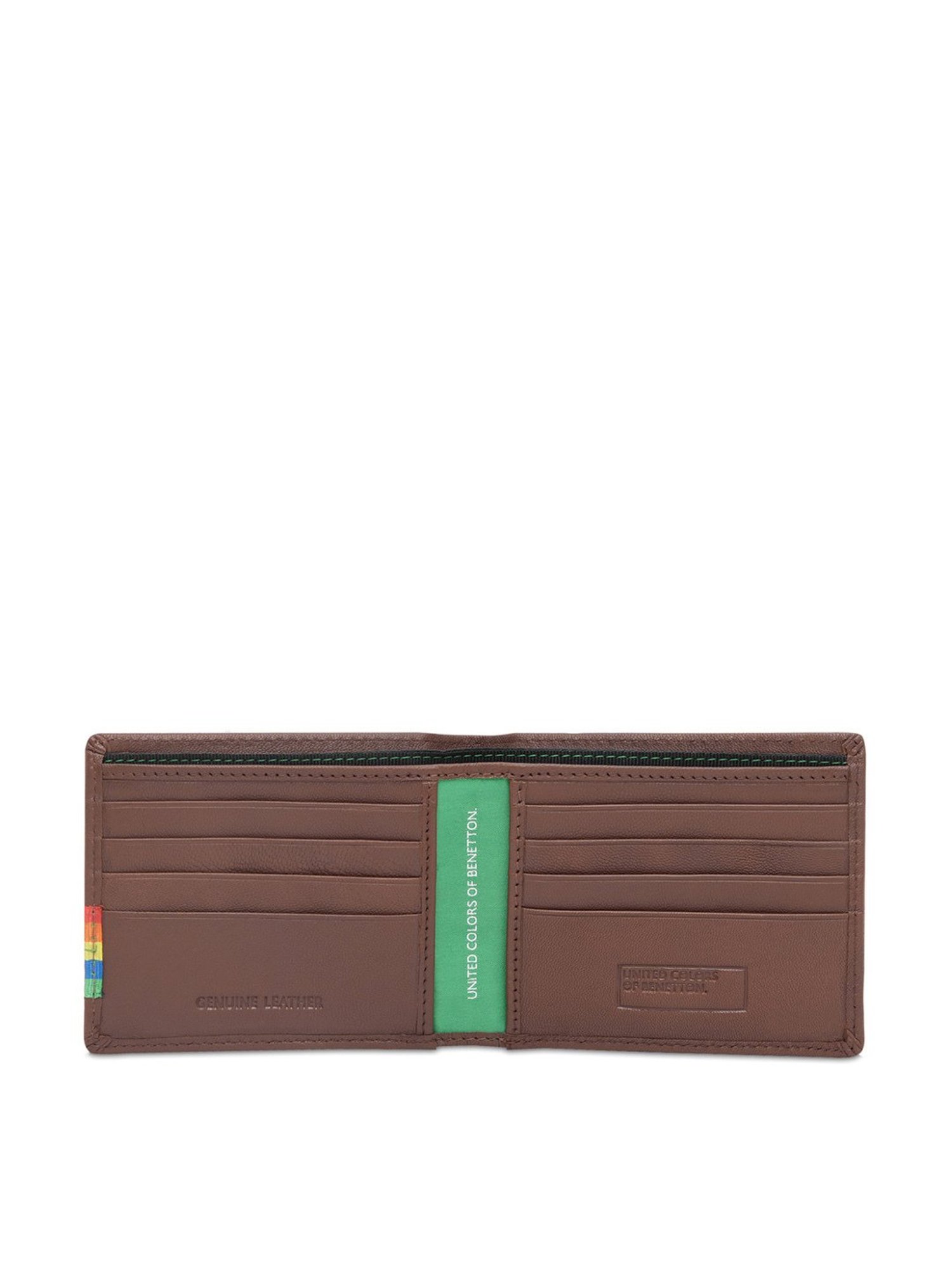 United Colors of Benetton Kinman Tan Casual Leather Bi-Fold Wallet For Men
