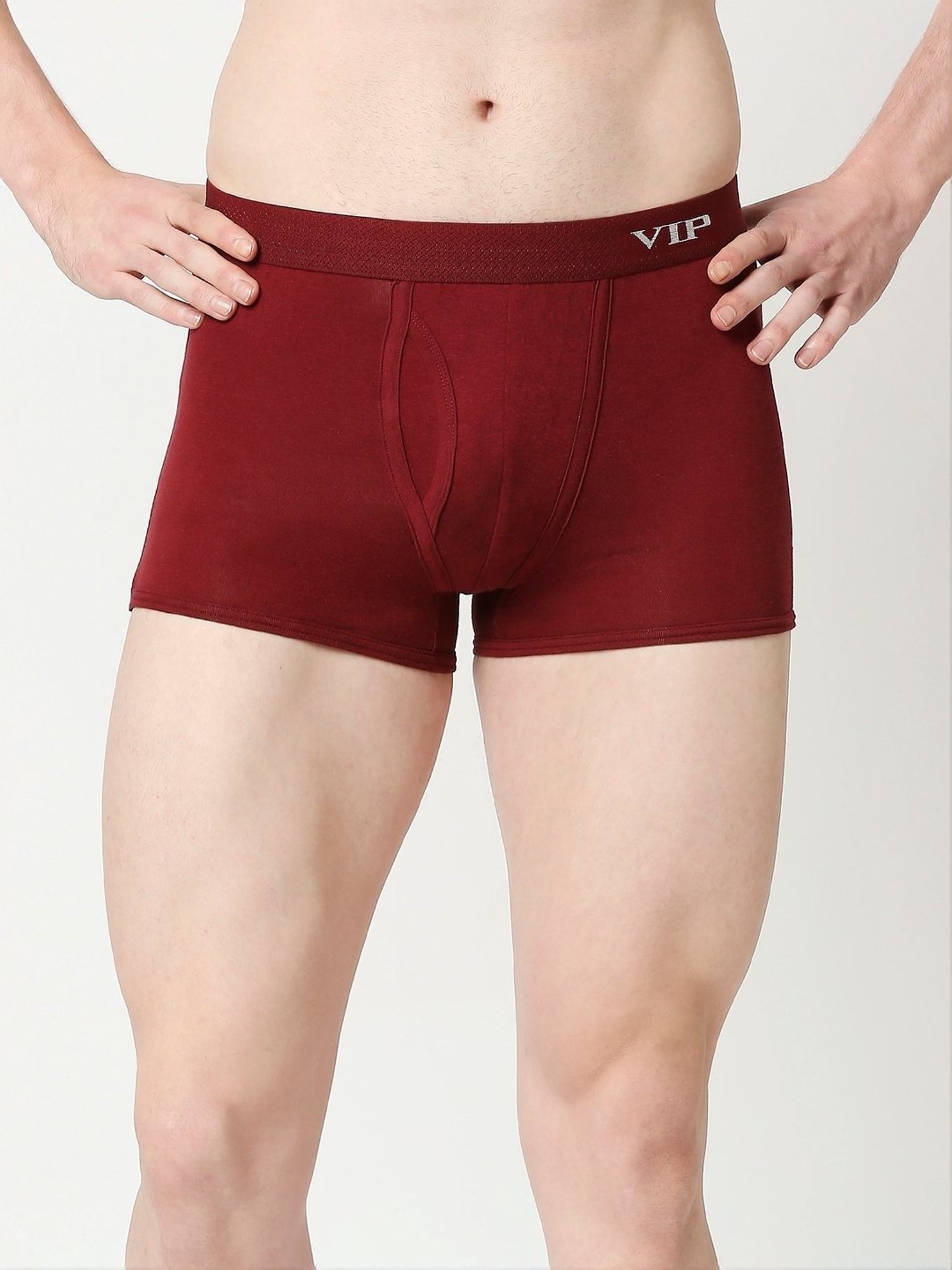 VIP Assorted Cotton Skinny Fit Trunks - Pack Of 2