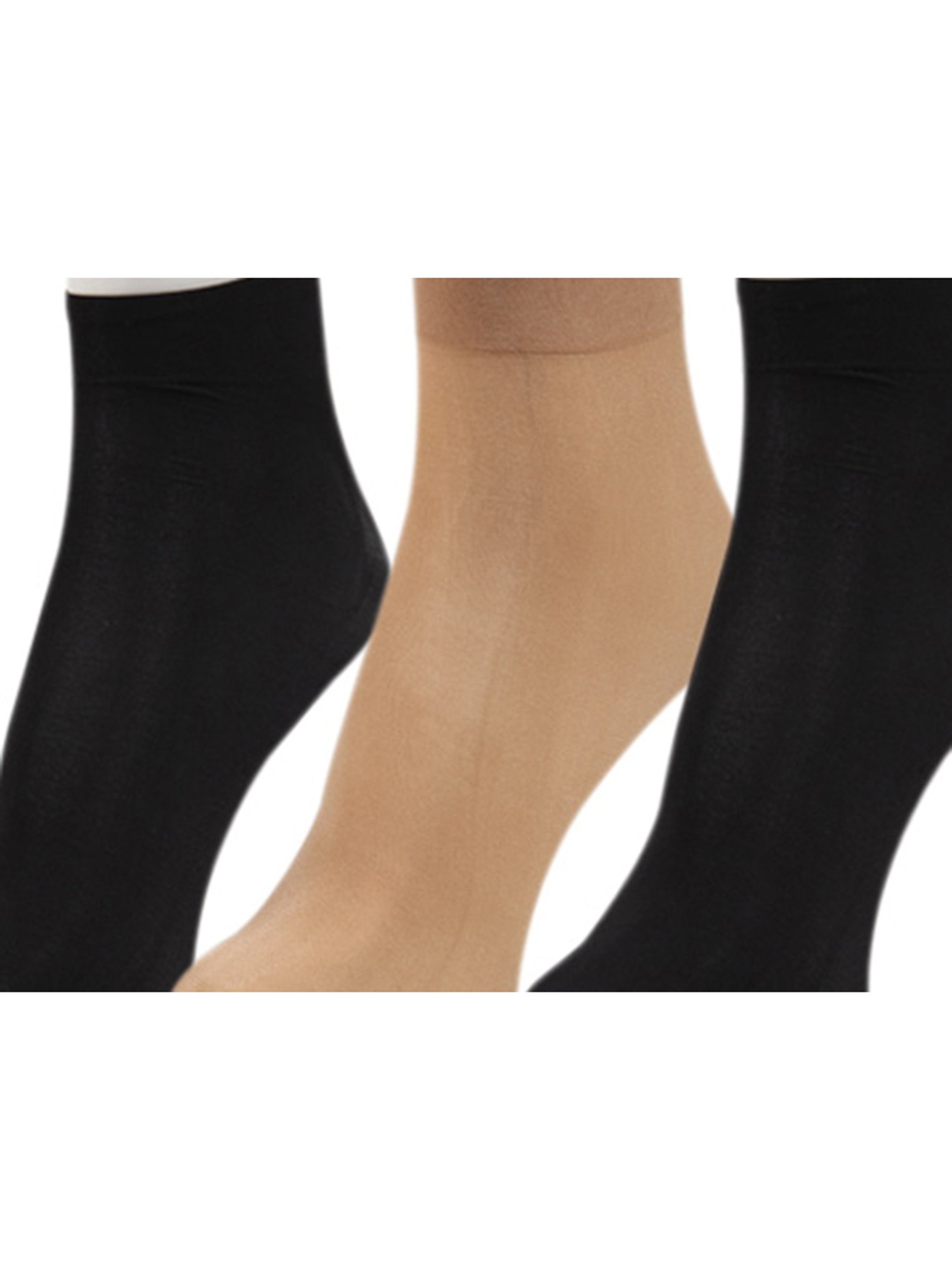 NEXT 2 SKIN Beige & Black Socks - Pack of 3