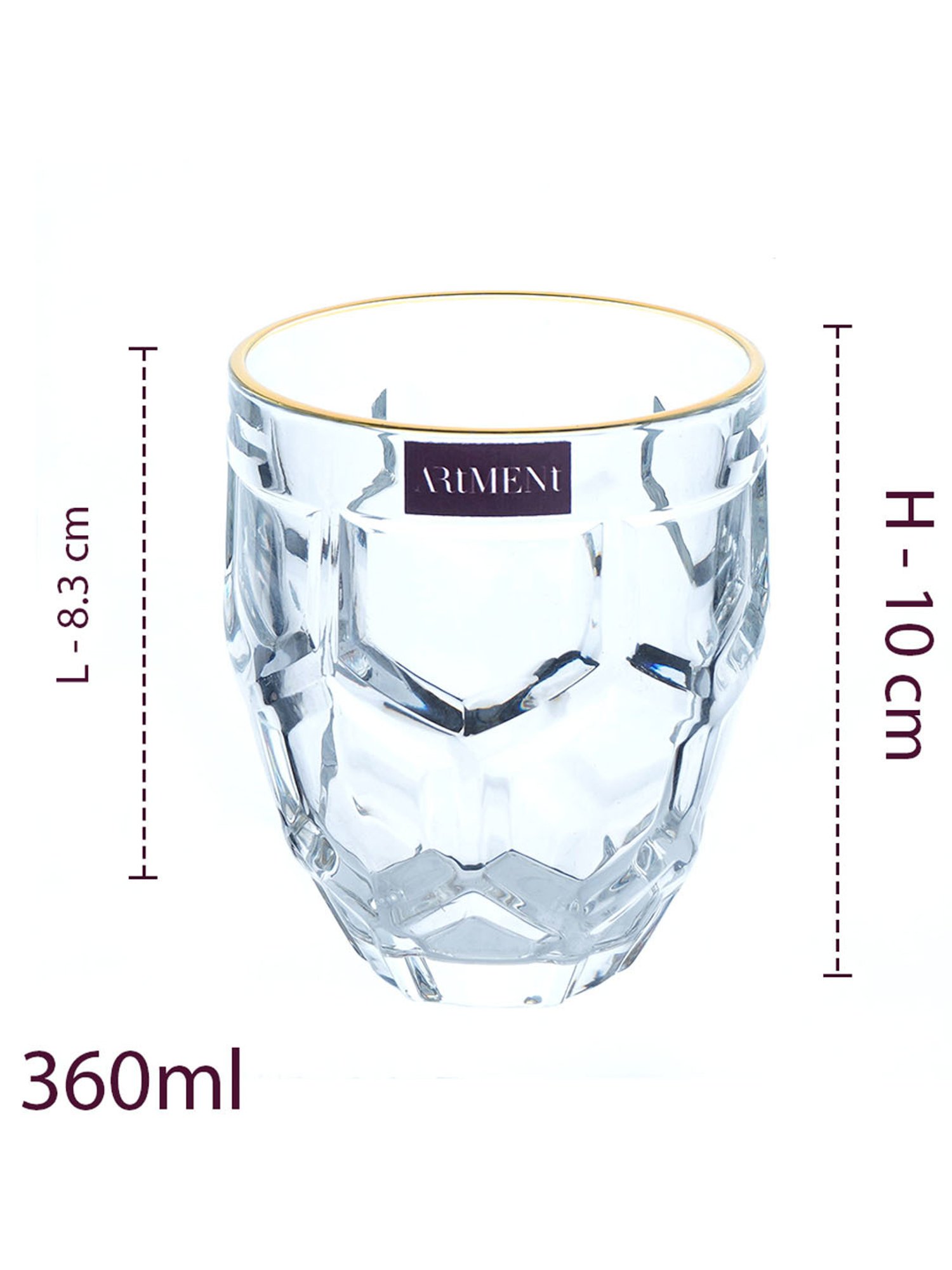 Mikasa Julie Transparent Glass Flute Glass (0.266 L) - Set of 4