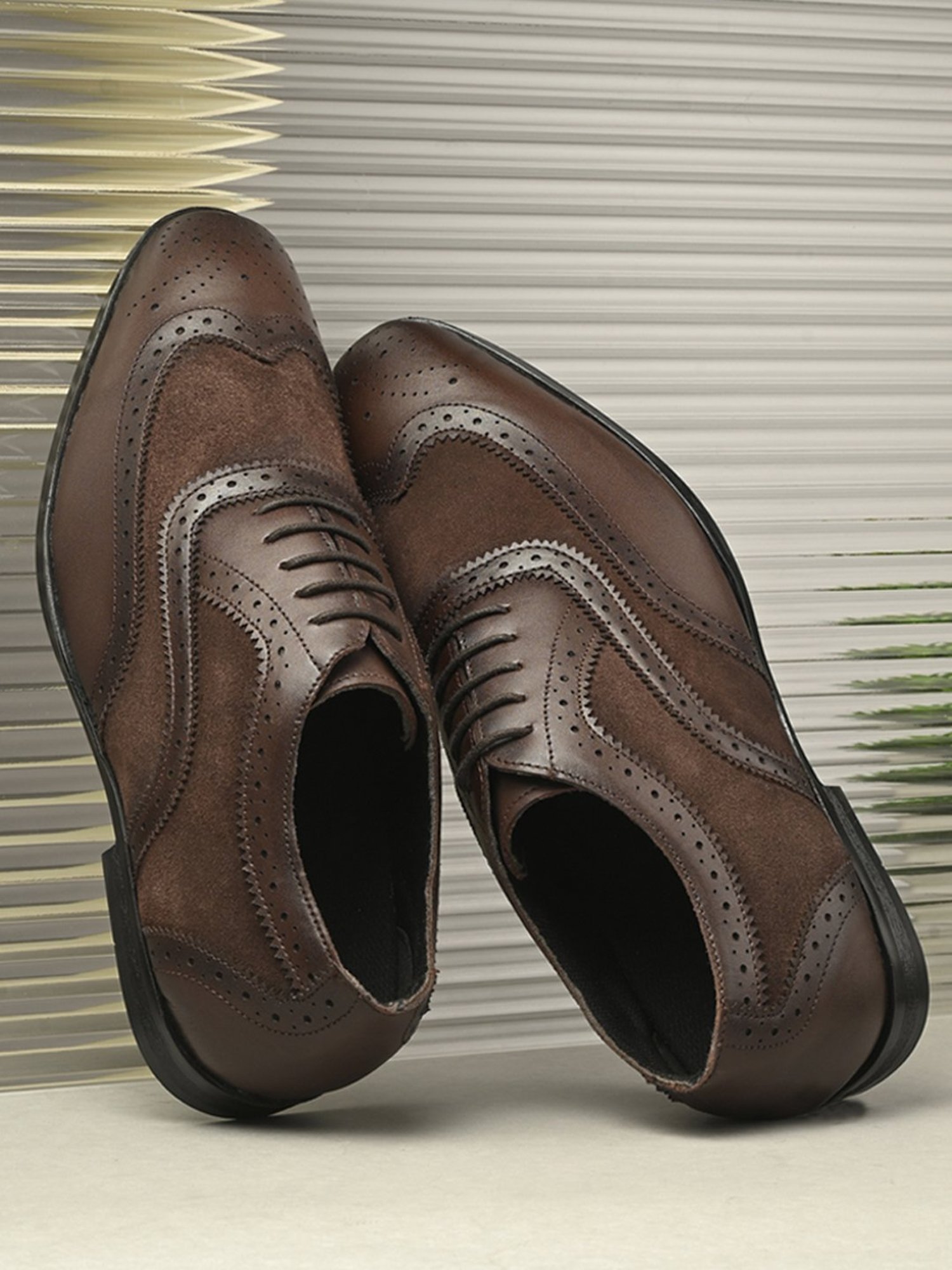 Hoversole Men's Lord Brown Brogue Shoes