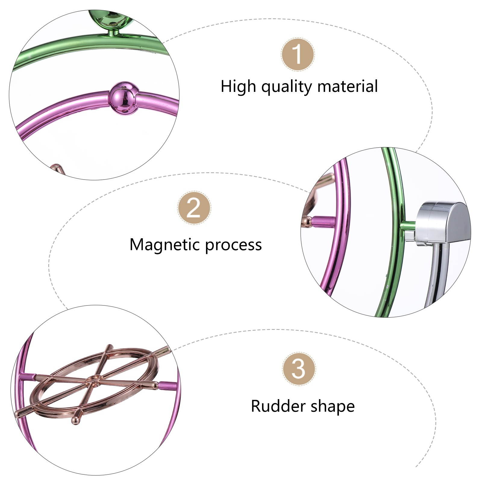 1 Pc Perpetual Motion Instrument Magnetic Tellurian Art Craft Adornment