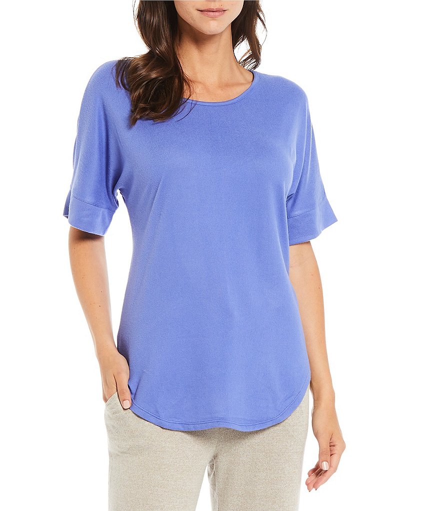 N by Natori Mirage Solid Cozy Knit Lounge Top