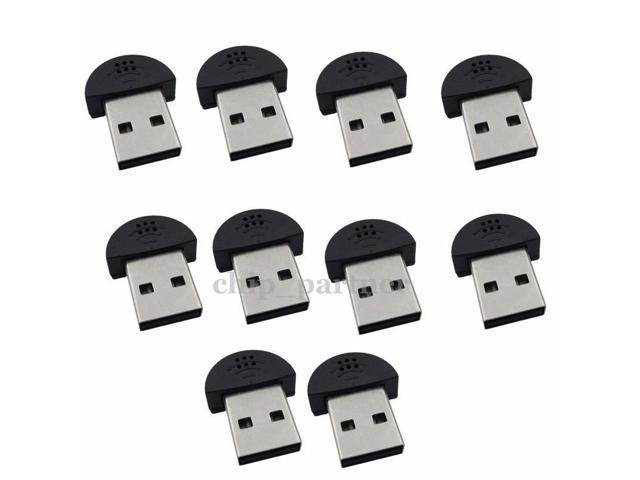 10PCS Mini USB Microphone for Computer Karaoke Online Chatting Sound Recording