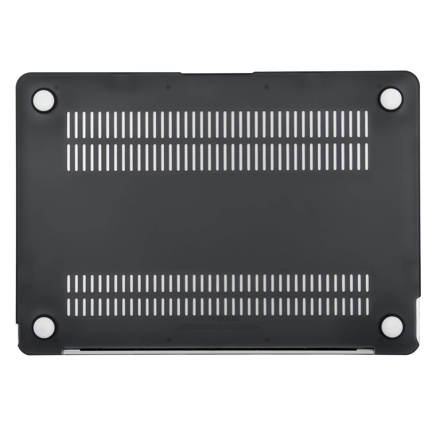 MOSISO Plastic Hard Shell Case & Keyboard Cover Compatible MacBook 12 Inch Retina Display Model A1534 (Newest Version 2017/2016/2015), Black