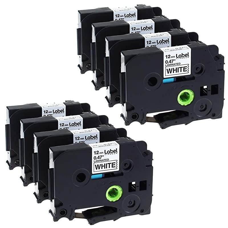 Compatible Tape Replacement for Brother PTouch Maker Tape TZe231 TZ231 12mm 047 Inch Laminated White TZe Tape for PT D210 D200 D400 H110 1280 1290 8m 262 Feet 8Pack