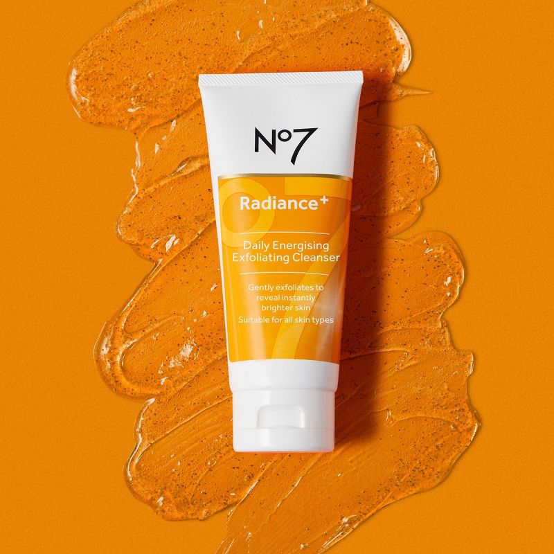 No7 Radiance+ Daily Energizing Exfoliating Cleanser - 3.3 fl oz