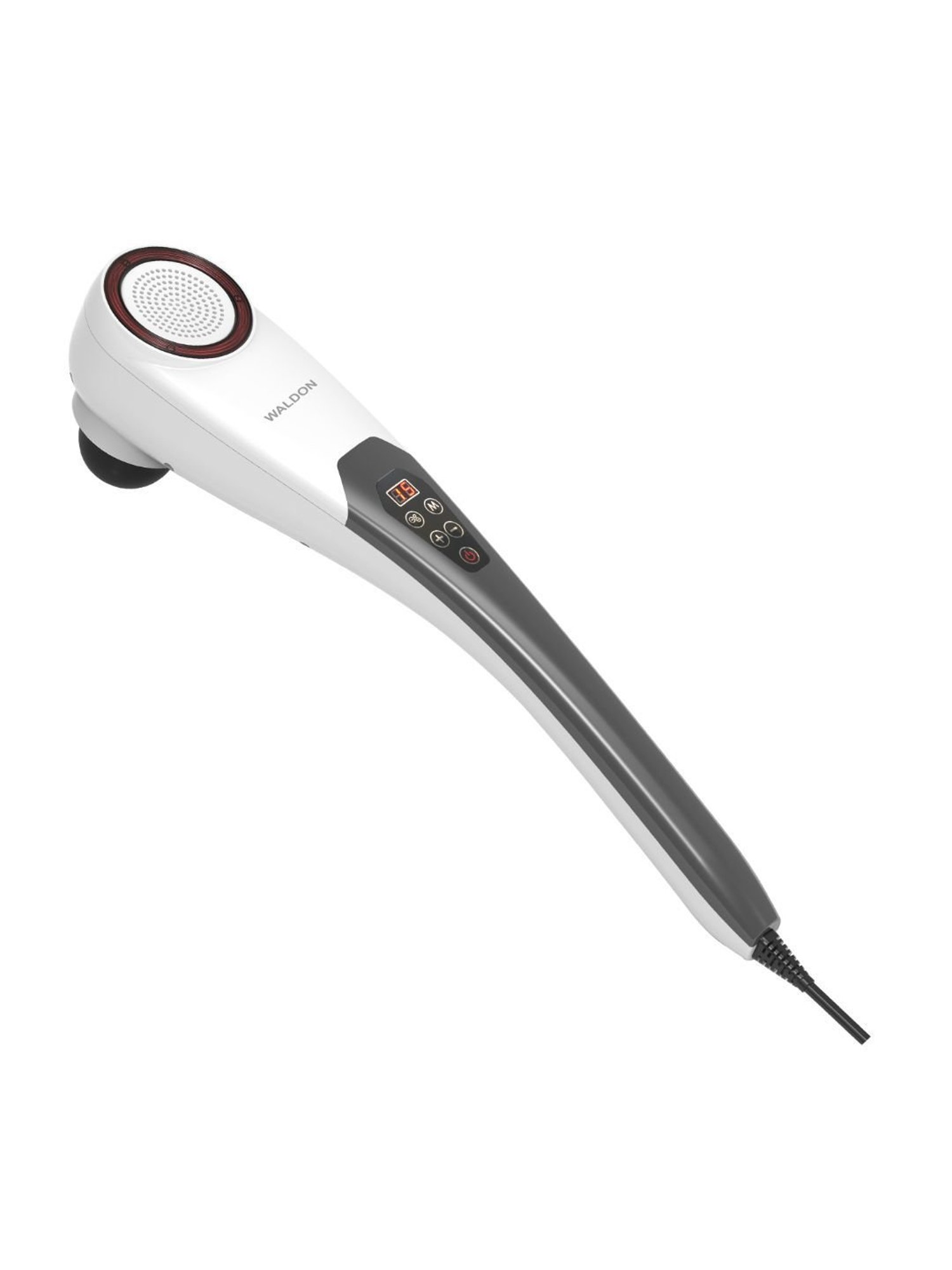 Waldon PL-620AC Corded Handheld Full Body Hammer Massager with 5 Massage Heads (Black and White)