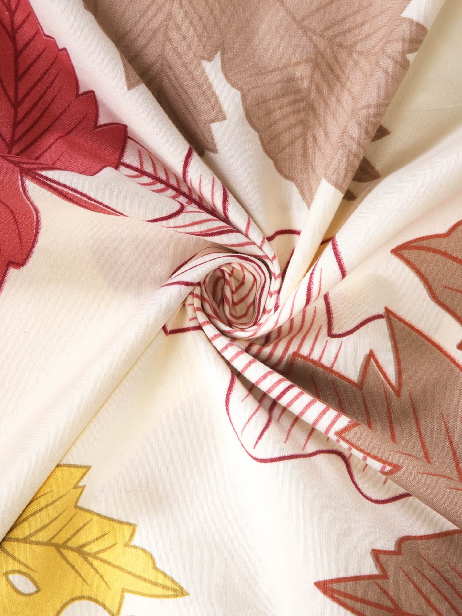 Klotthe Floral Multicolor 210 TC Cotton Single Bedsheet with 1 Pillow Cover