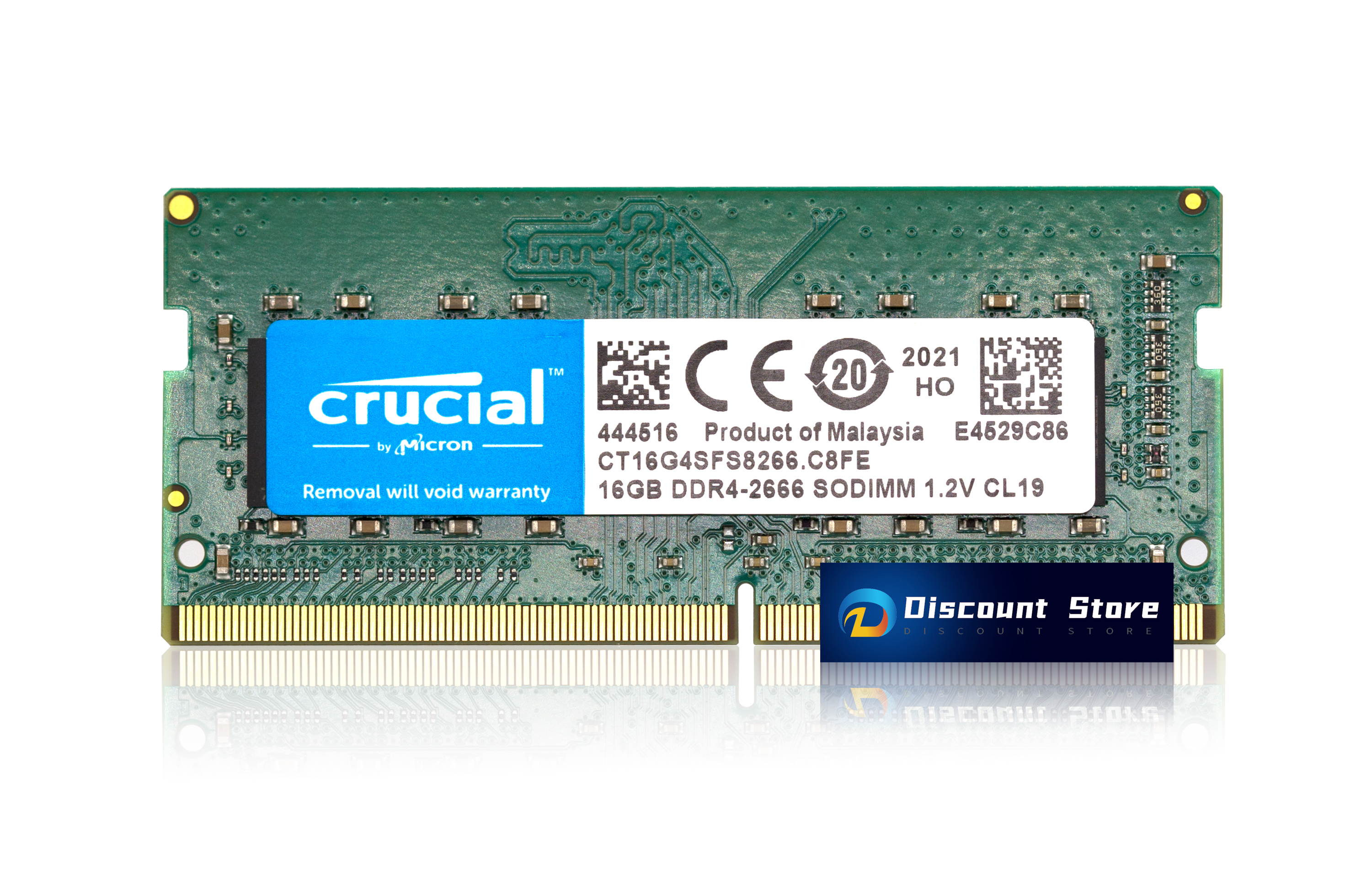 Crucial 16GB DDR4-2666 SO-DIMM PC4-21300 PIN-260 Desktop Memory CT16G4SFS8266.C8FE