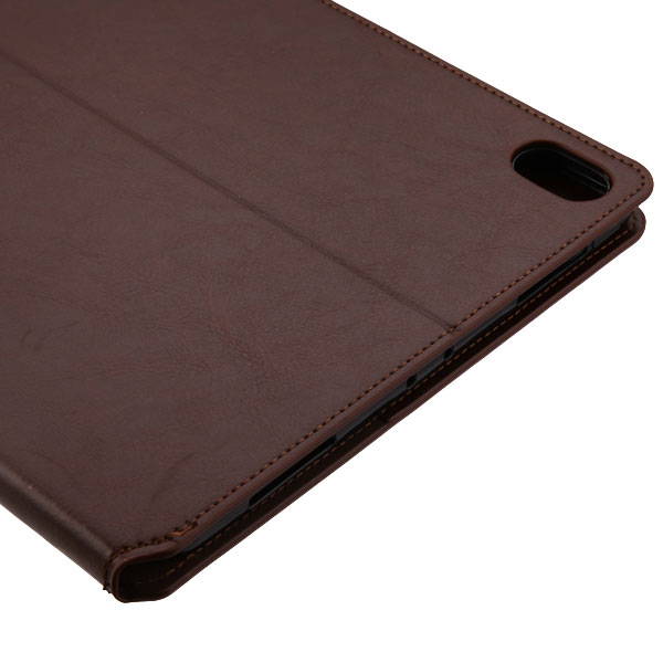 Book-Style Leather Folio Case for iPad Pro 11 inch - Brown