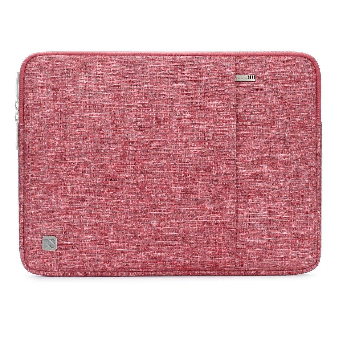 NIDOO 10 Inch Laptop Sleeve Case Water Resistant Protective Portable Bag for 2017 New 9.7" iPad / iPad Pro / 10.5" iPad Pro / 10.1" Lenovo YOGA BOOK / 10.1" Notebooks, Red